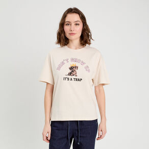 t shirt manches courtes ecru femme T-shirt manches courtes ecru femme