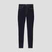 Jeans skinny taille élastiquée denim brut femme