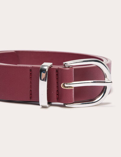 Ceinture bordeaux femme