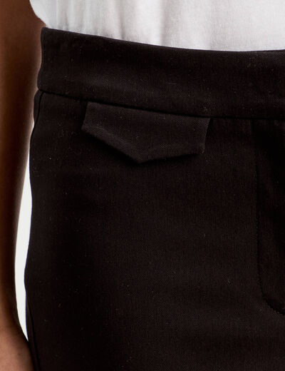 Pantalon large fluide noir femme