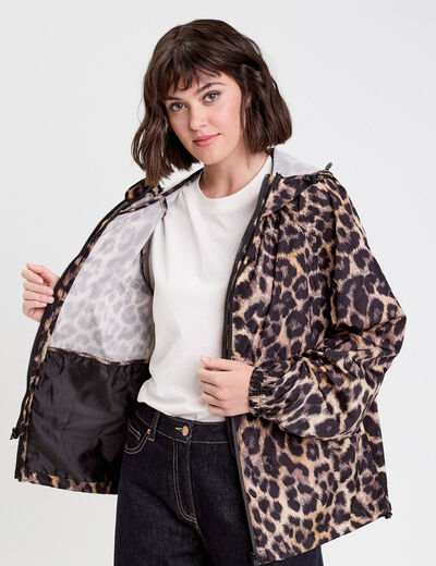 Parka déperlante 2-en-1 sable femme