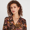 Robe droite ceinturée noir femme