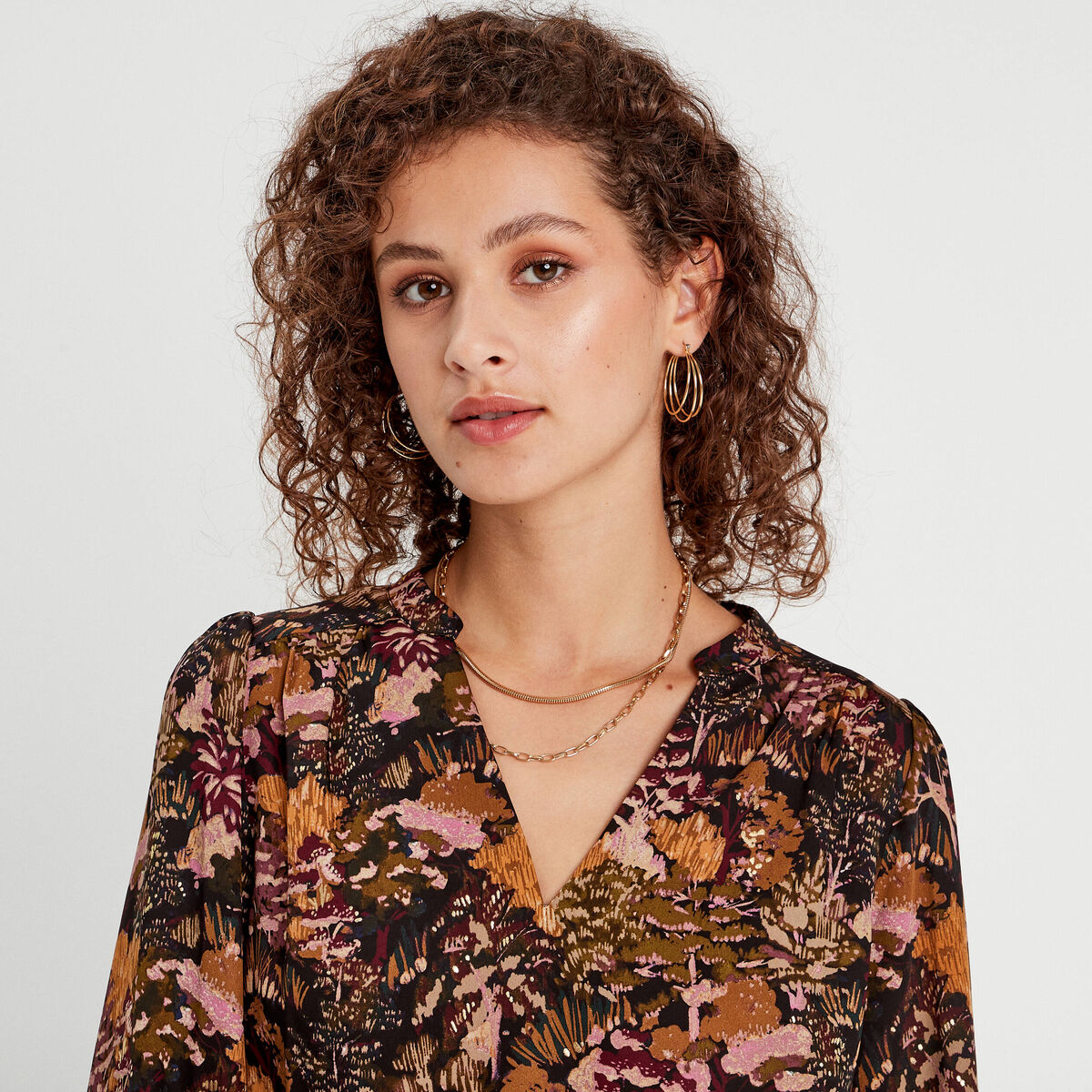 Robe droite ceinturée noir femme