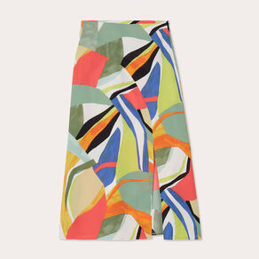 jupe midi evasee fendue vert femme Jupe midi évasée fendue vert femme