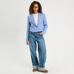 Veste esprit blazer bleu gris femme