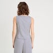 Gilet sans manches noeuds bleu marine femme