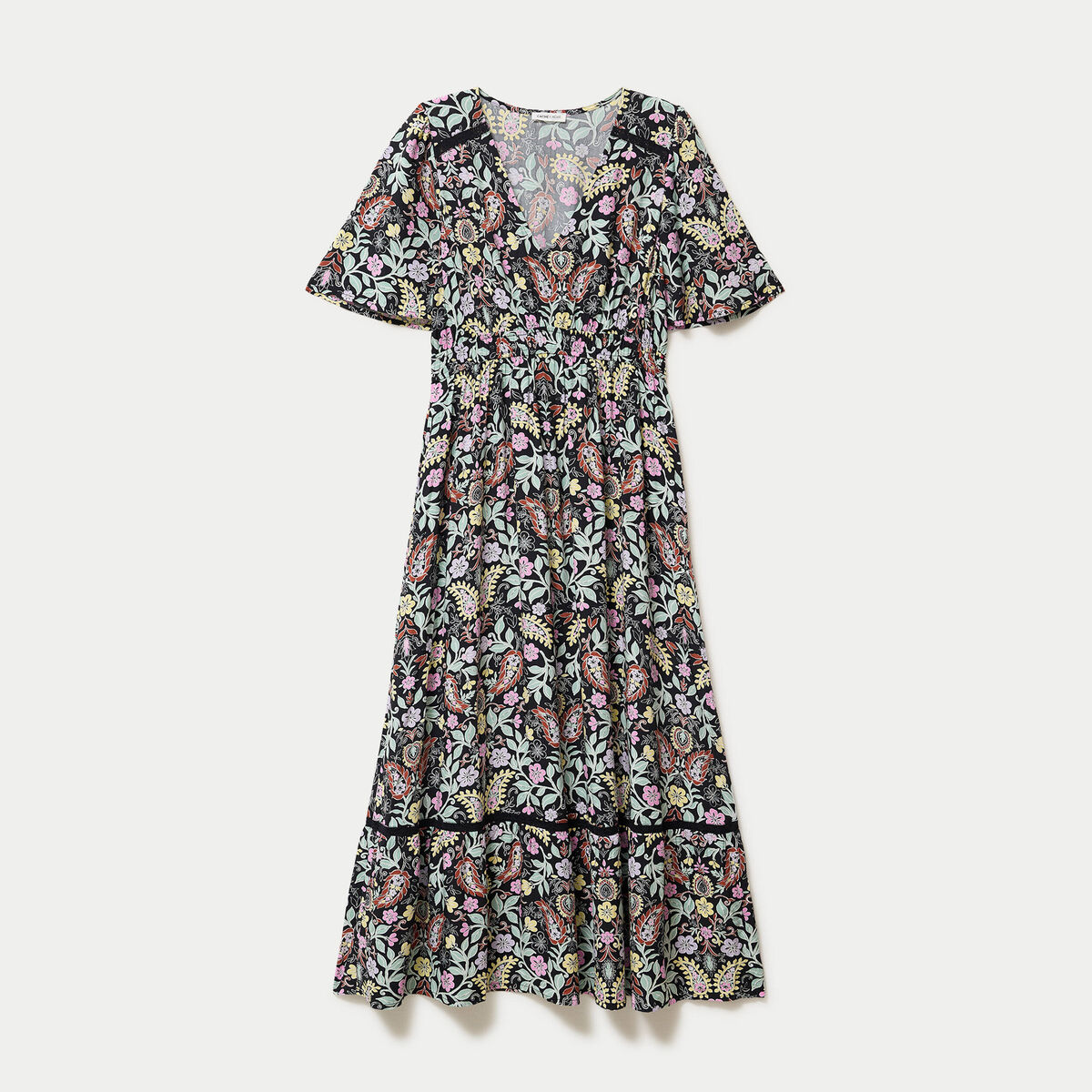Robe &eacute;vas&eacute;e noir femme