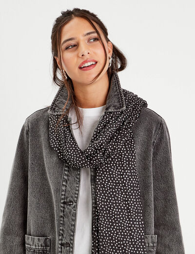 Foulard noir femme