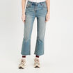 Jeans flare 7/8ème denim dirty femme