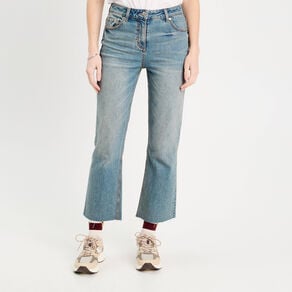jeans flare 78eme denim dirty femme Jeans flare 7/8ème denim dirty femme