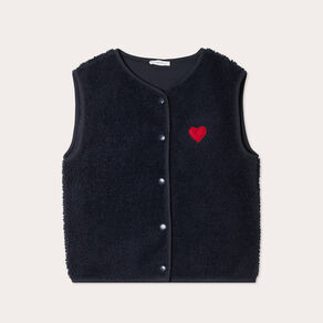gilet effet polaire bleu marine femme Gilet effet polaire bleu marine femme