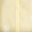 Blouse col tunisien jaune femme