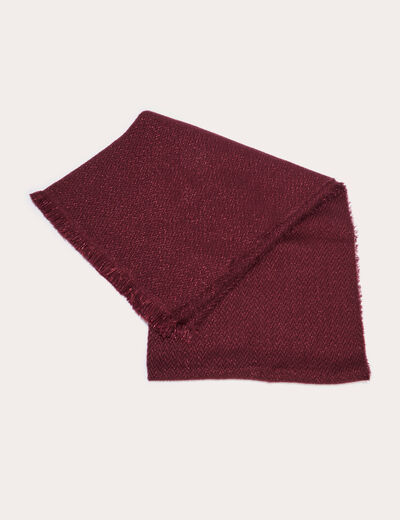 écharpe chinée violet foncé femme
