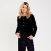 Gilet manches longues noir femme