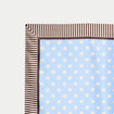 Foulard satin&eacute; soyeux bleu ciel femme