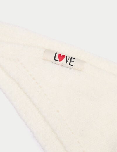 Foulard fluide ivoire femme