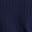 Gilet manches longues ajust&eacute; bleu marine femme