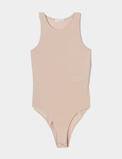 Body sans manches sable femme