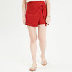 Jupe-short évasée vieux rose femme