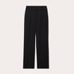 Pantalon large avec pinces noir femme