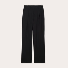 pantalon large avec pinces noir femme Pantalon large avec pinces noir femme