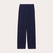 Pantalon large bleu marine femme