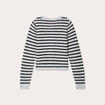 Gilet boutonné col rond gris clair femme