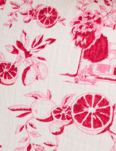 Jupe-short droite rose fushia femme