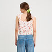 Blouse sans manches blanc femme