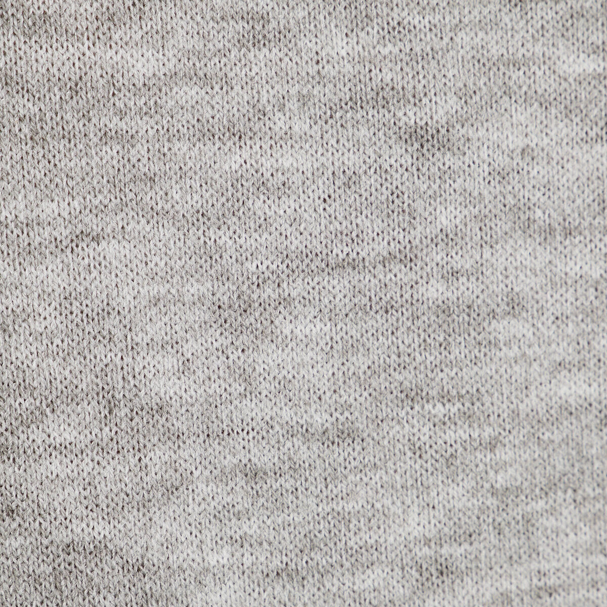 Pull col chemise bijoux gris clair femme