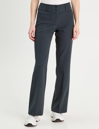 Pantalon flare vert femme