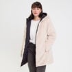 Parka r&eacute;versible &agrave; capuche noir femme