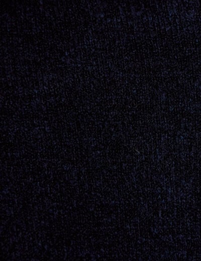 Pull effet 2-en-1 bleu marine femme