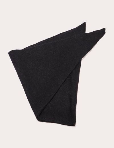Foulard triangle noir femme