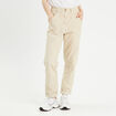 Pantalon chino slim sable femme