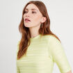 T-shirt manches courtes jaune fluo femme