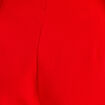 Jupe-short droite fentes rouge femme