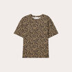 T-shirt manches courtes beige femme