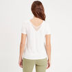 T-shirt manches courtes ecru femme