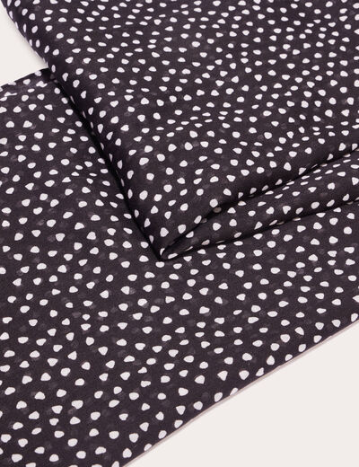 Foulard noir femme