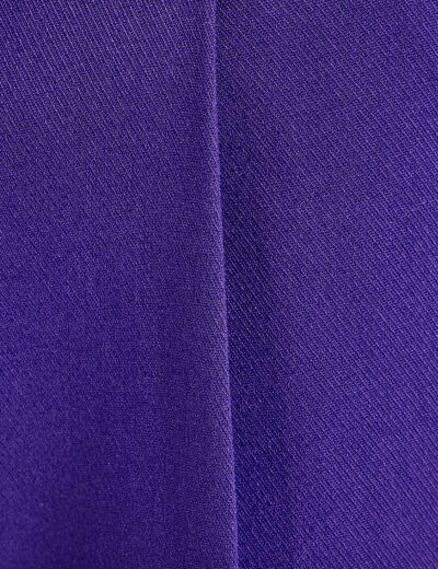 Pantalon droit large violet femme