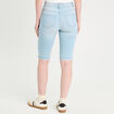 Bermuda skinny en jean denim bleach femme