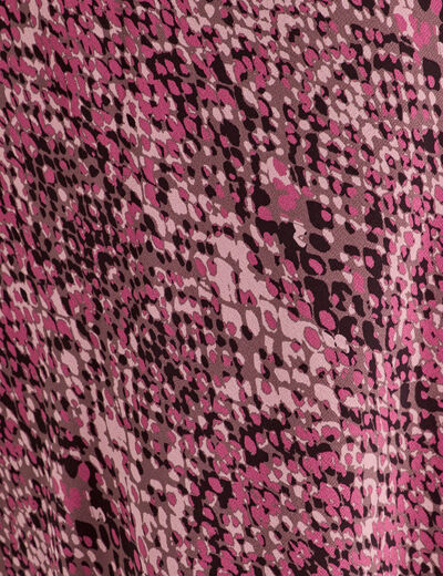 Jupe longue évasée vieux rose femme