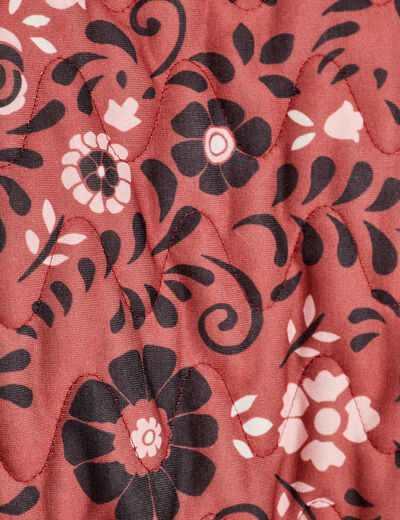 Veste effet matelassé rose femme