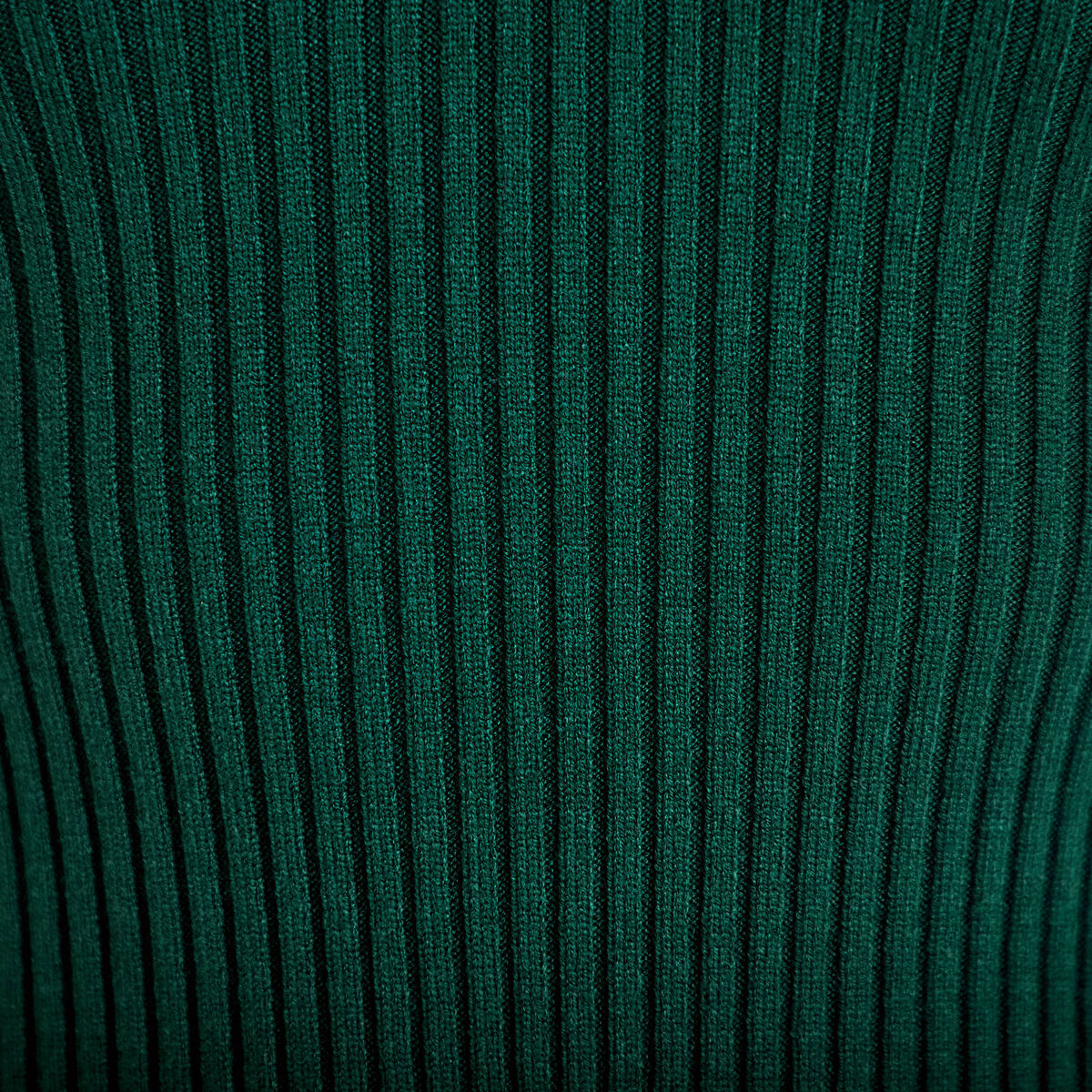 Robe tricot patineuse c&ocirc;tel&eacute;e vert fonc&eacute; femme