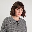 Blouse col claudine blanc femme