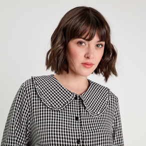 Blouse col claudine blanc femme