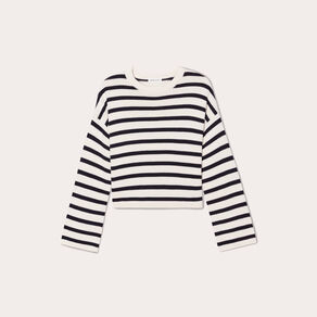 pull court manches pagodes blanc femme Pull court manches pagodes blanc femme