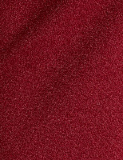 Pantalon large bordeaux femme