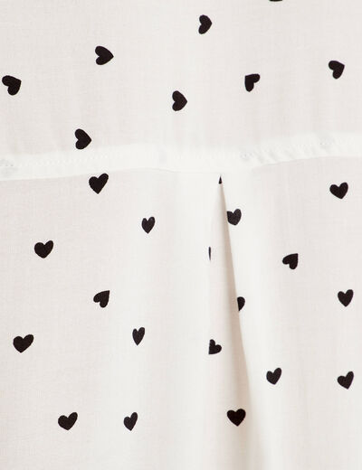 Chemise manches longues blanc femme